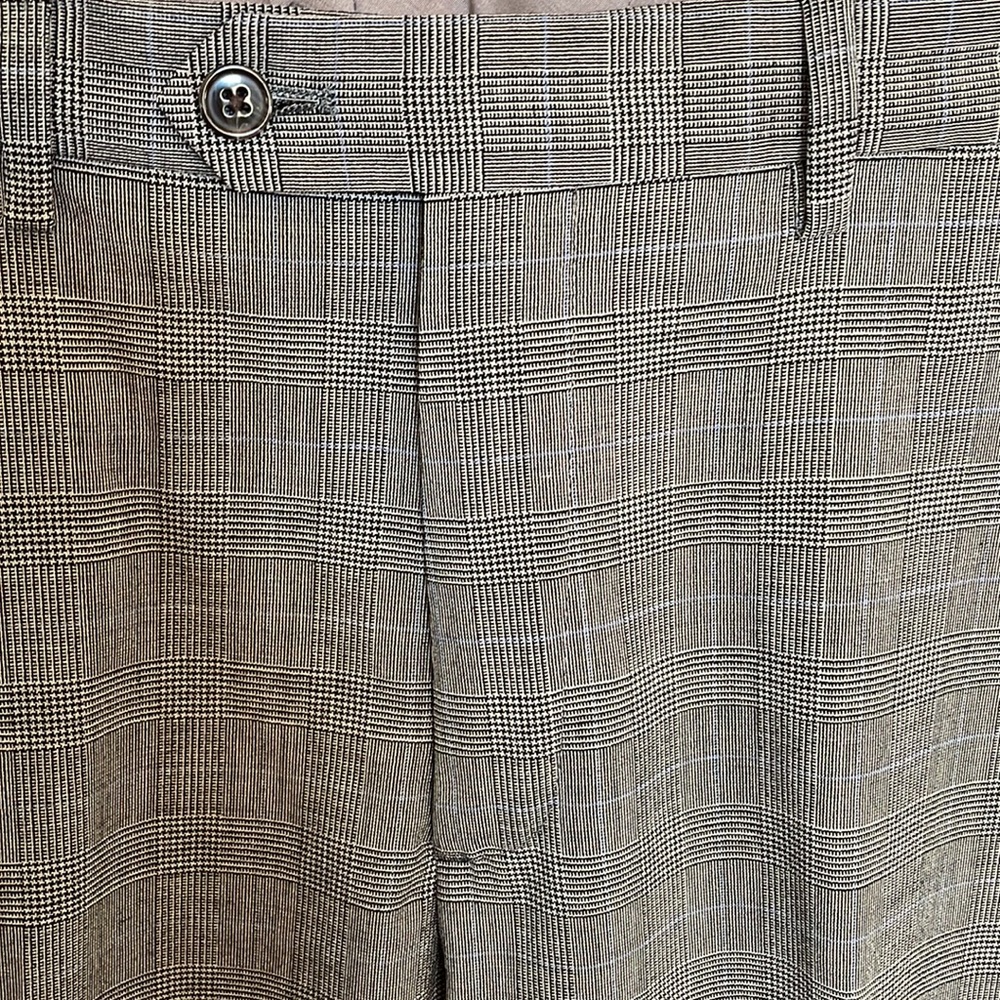 LANDS END 38 x 30 men’s wool stretch classic transitional fit pants with cuffs